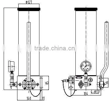 3.5L hand grease pump for fabric loom