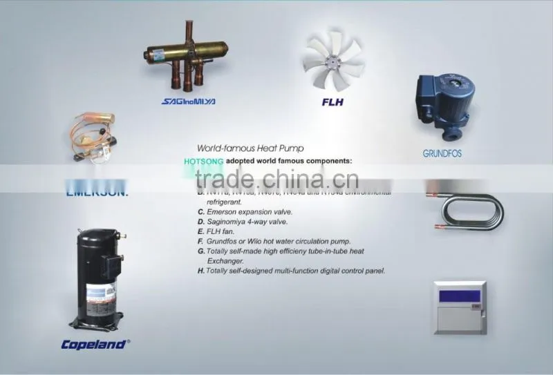 scroll compressor water source heat pump water heater
