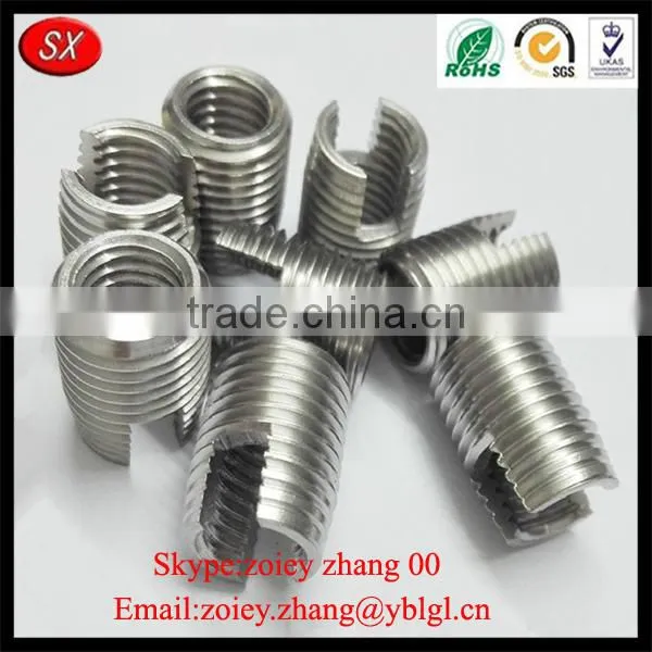 China Factory Provide Slotted Coarse Threaded Inserts With ISO Passed