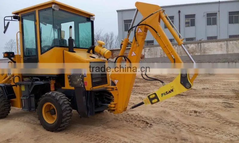 3700kg weight backhoe loader with hydraulic transmission