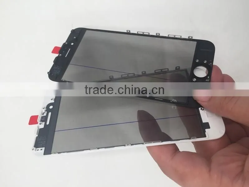 glass with cold gule press frame with oca film with polarizer for iphone 6s lcd replacement with cold press frame