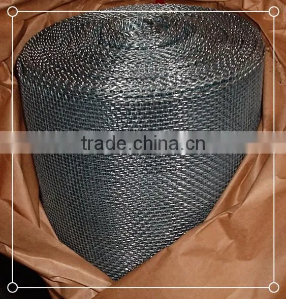 Top quality square decorative Stainless Steel Woven crimped wire mesh
