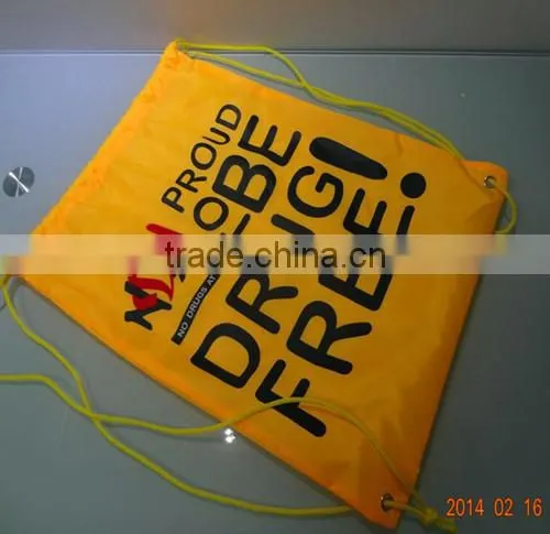 Wholesale polyester Drawstring Shopping Bags