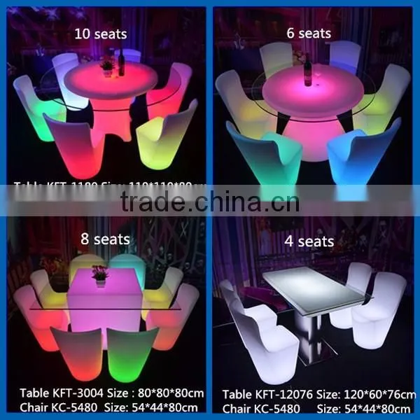 Acrylic led cocktail table led light up tables wedding table