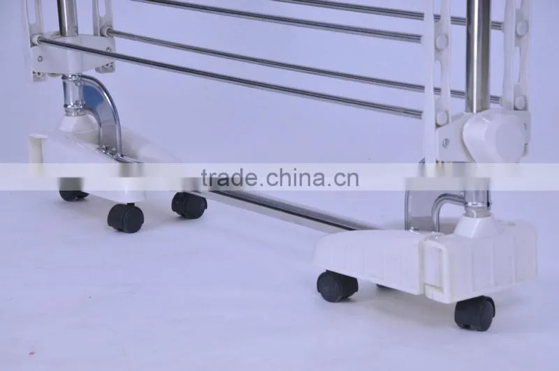 3 tiers Foldable Heavy Duty and Compact Storage Drying Rack System,