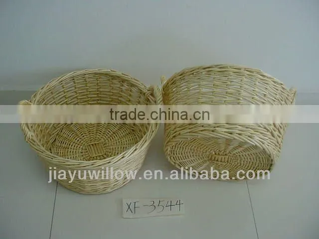 Natural empty bread baskets wholesale with neat liner