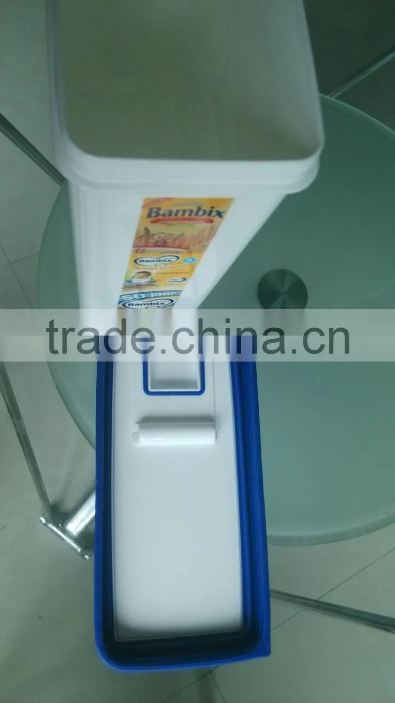 BPA free PP/TPR overmolding milk powder can pot jar