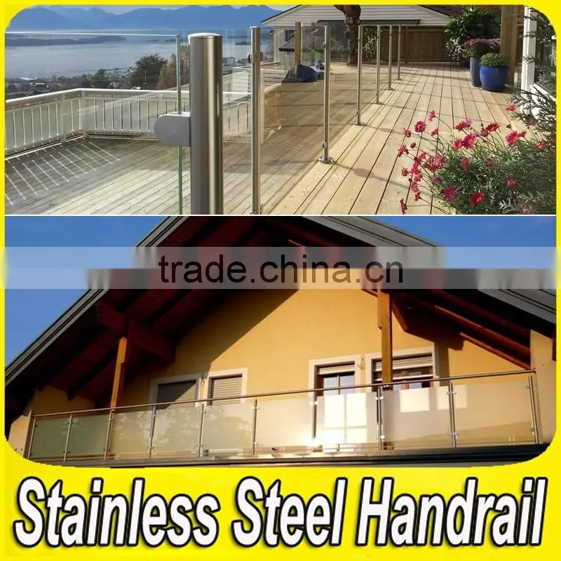 Handrail Project 304 316 Stainless Steel Modern Design for Balcony Railing
