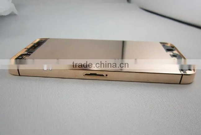 Rose gold mirror finish bezel housing for iPhone 5S, from kingphone