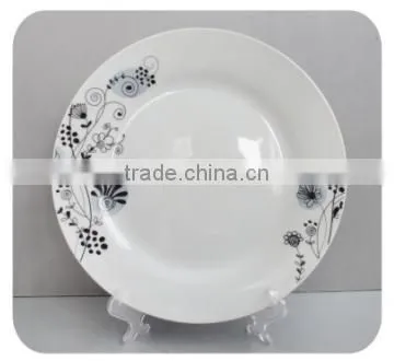 Cheap white square ceramic soup plate dinner plate in stocklots