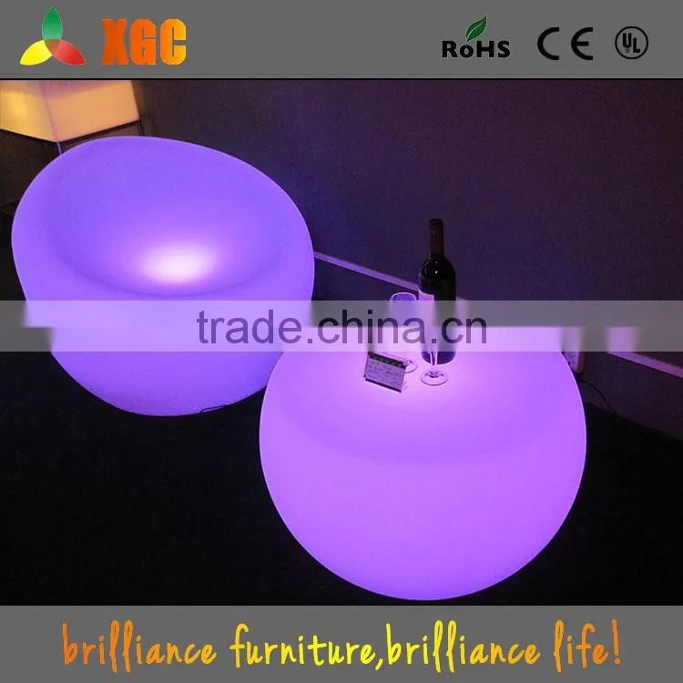 2019 PE glow led coffee table with chair GF306