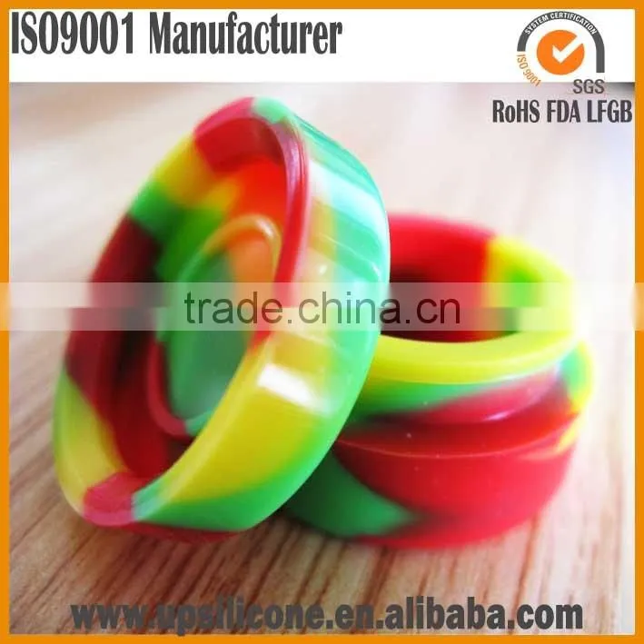 eco-friendly top quality nonstick factory silicone jars dab 5ml 7ml wax container butane oil hash silicone container