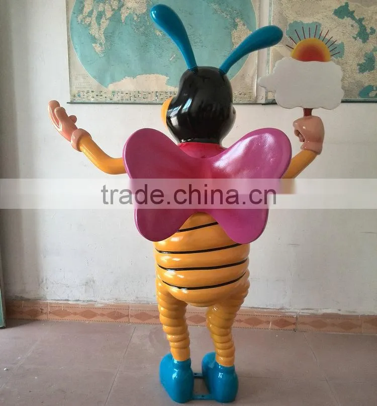 Fiberglass bumble bee figure statue