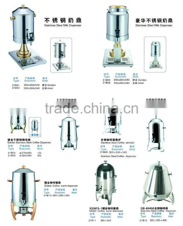 Stainless steel milk dispenser
