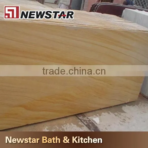 Newstar wood vein teakwood sandstone slabs,sandstone slab