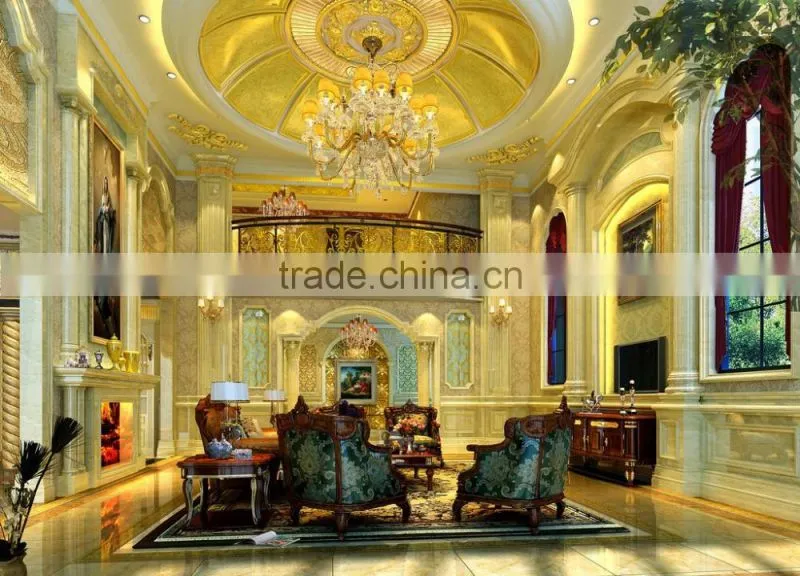 Royal French Style Villa Entrance 3d Rendering Interior Design BF11-08283a