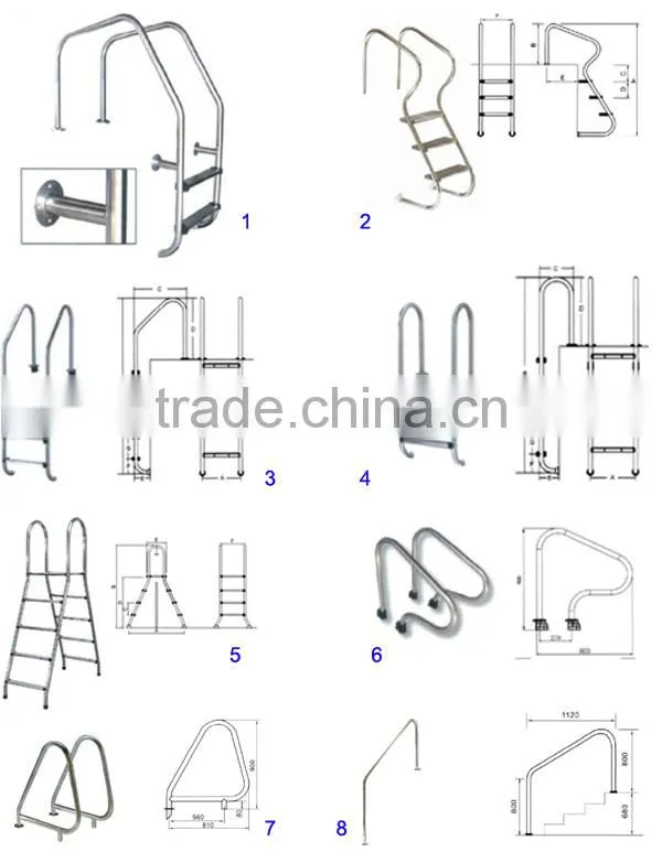 Factory wholesale overflow swimming pool equipment and accessories