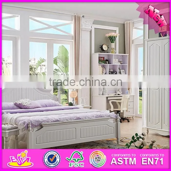 2016 wholesale modern wooden children bunk bedroom designs W08H043