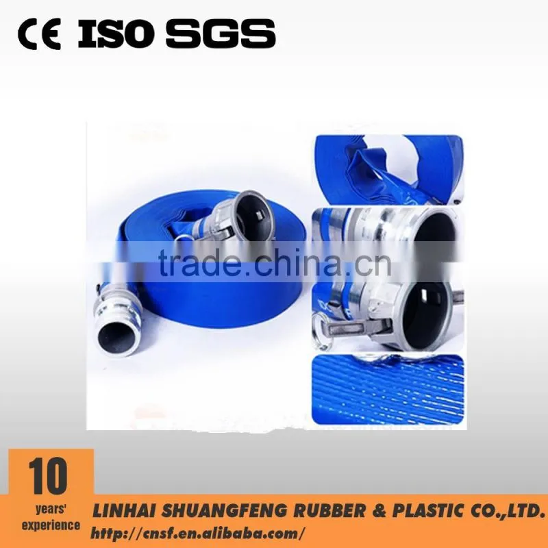 6" Heavy duty PVC lay flat hose/pvc flexible hose