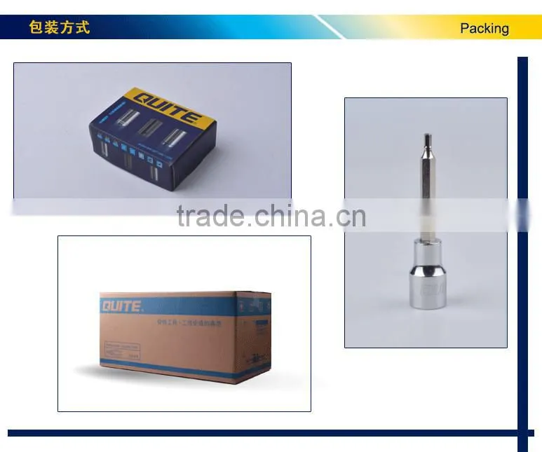 12.5mm hex screwdriver bit socket,1/2" hex bit socket 100mm length ,12.5mm hex drive bit socket