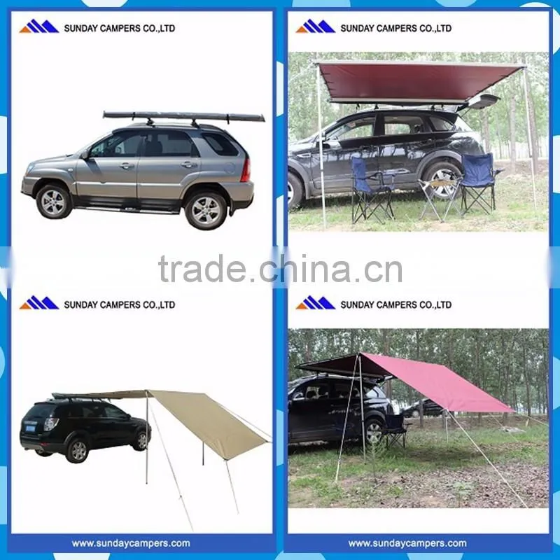 New style polyester Rip-stop Car Side Awning for picnic