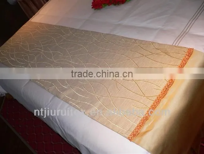 luxury damask hotel bed runner bedding runner