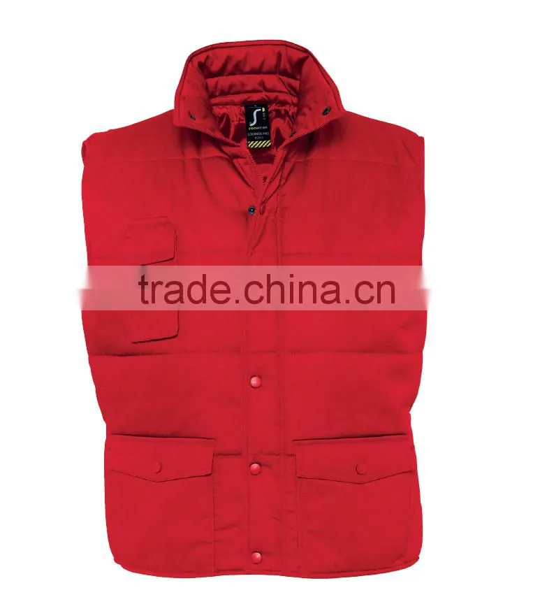 Sleeveless waterproof jacket winter jacked with zipper european vest