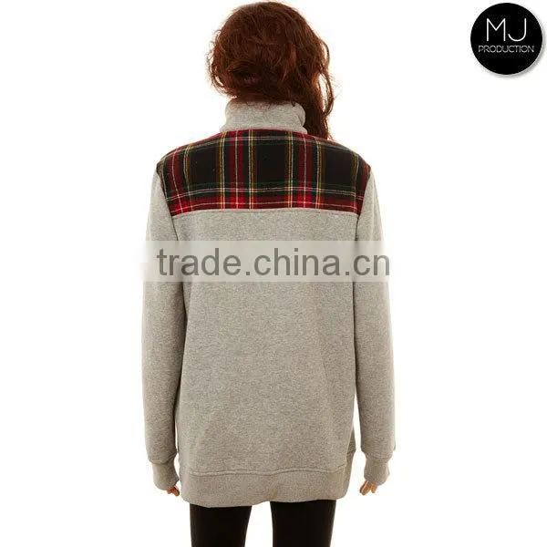 Wholesale New Design Women Quarter Zip Fleece Shep Shirt