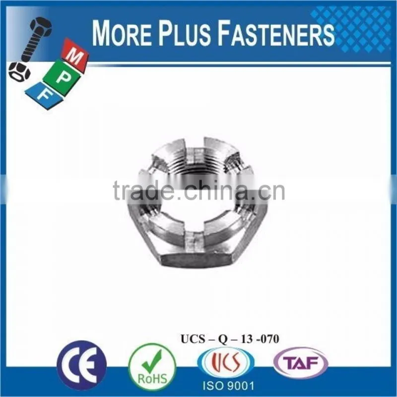 Made in Taiwan DIN 937 Low Castellated Nut DIN 937