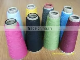 polyester spun yarn in raw white and dyed from 8s to 40s/1