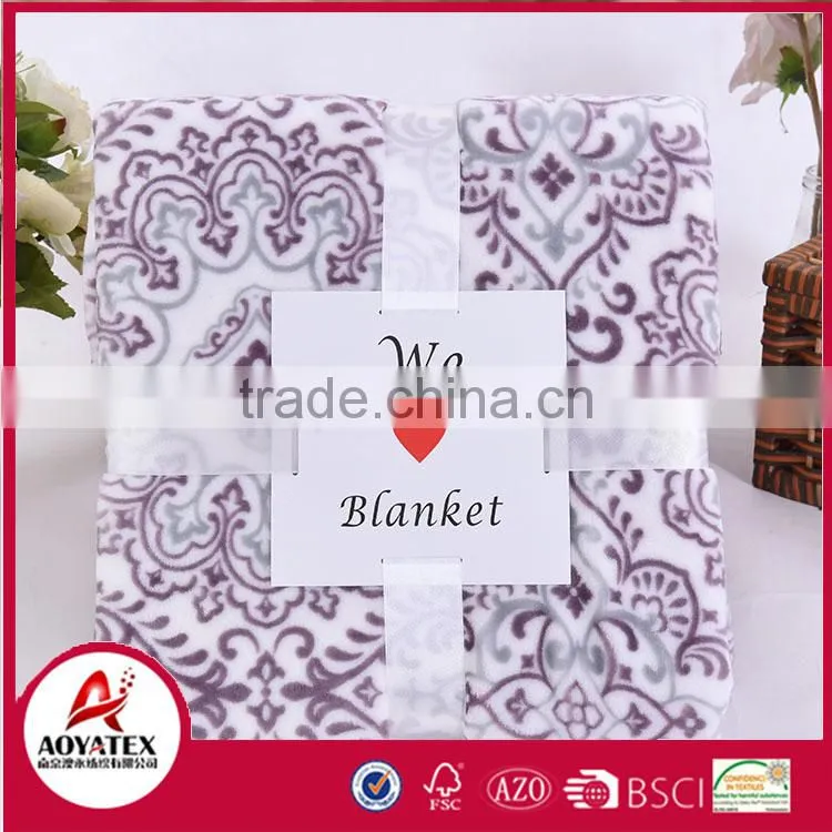 adult wholesale polyester super soft winter flannel blanket