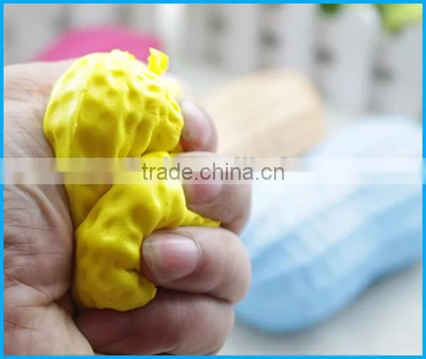 Top sale soft PU slow rising squishy peanut toys for stress releasing