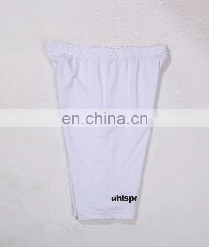 White Custom Soccer Compression Short