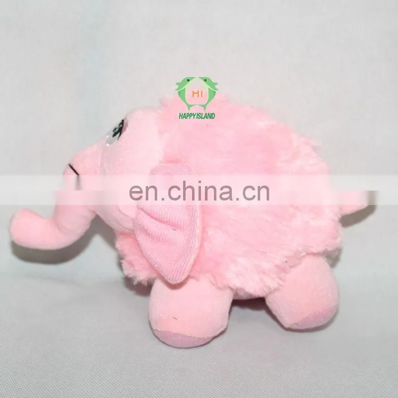 HI cheap valentine pink plush elephant , custom plush toys