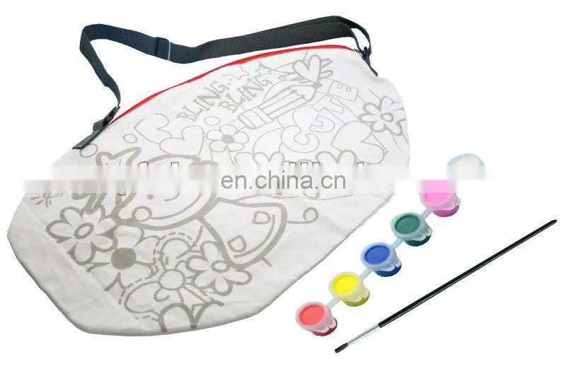 canvas bag/canvas shoulder bag/diy canvas painting bag