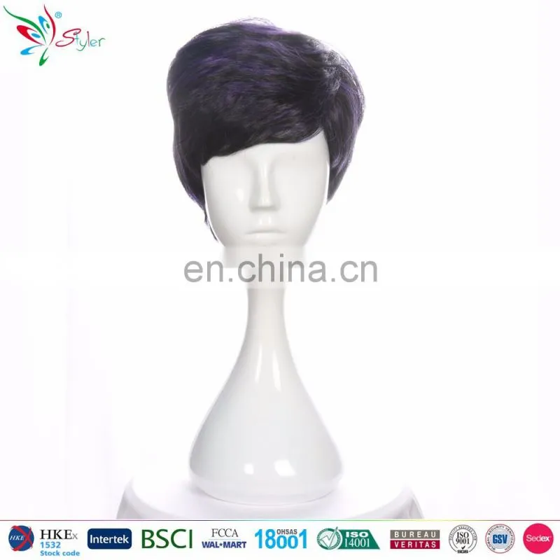cheap wholesale brown short male wigs men wig