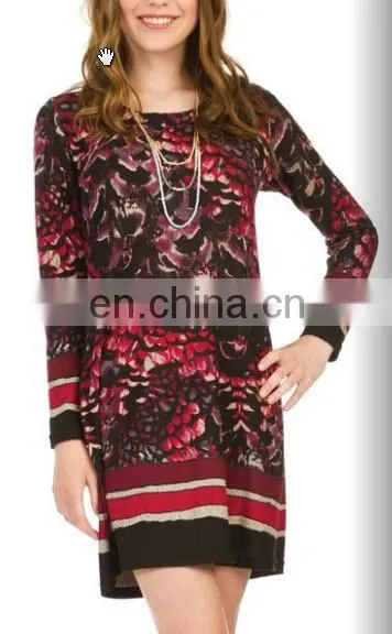 Asymmetrical Hem Royal Blue Wholesale Knitwear Tunic