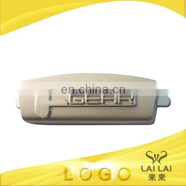 Engraveable tag custom design metal name tag with logo for bag