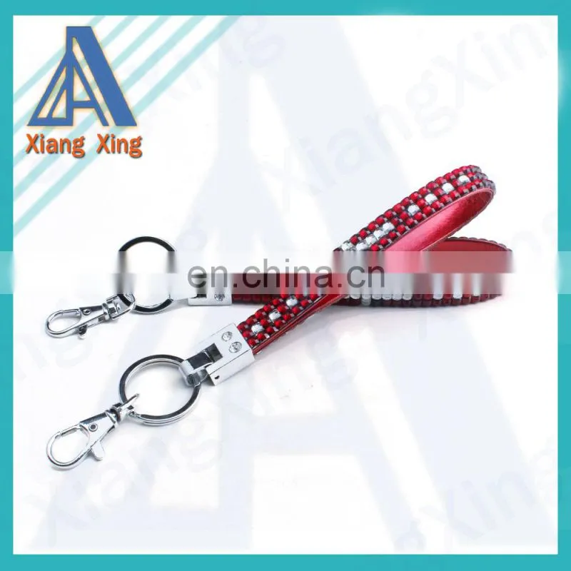 Solid color rhinestone bead cell phone wrist strap for sale