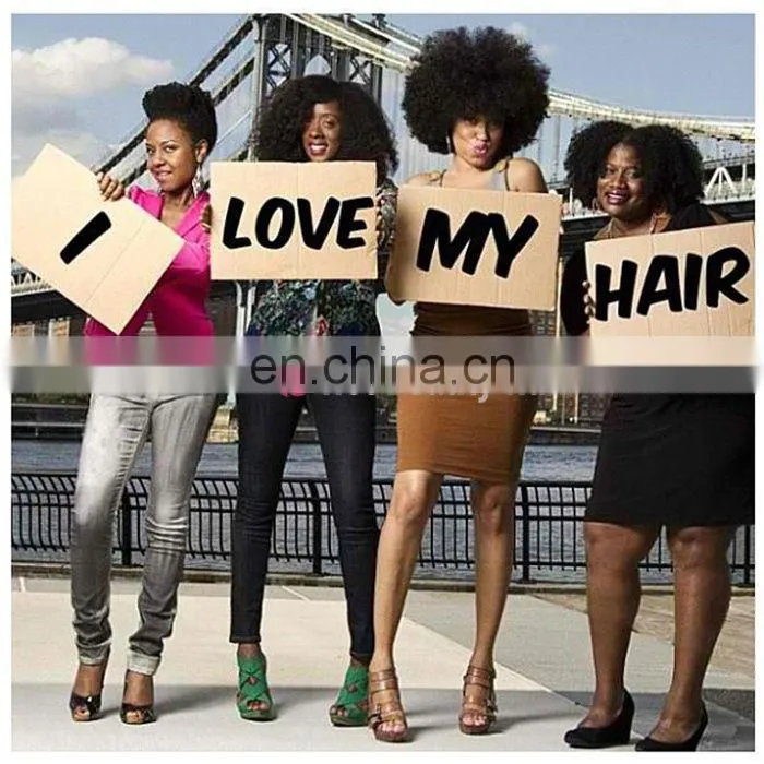 100% virgin human hair weaving no fiber no synthetic afro kinky hair weave