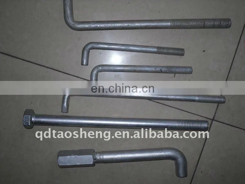 Forged L bolt l shaped hook china supplier