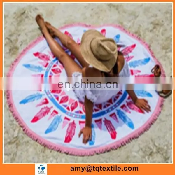 Wholesale 2016 New Round Watermelon Beach Towel With Tassels Fringe