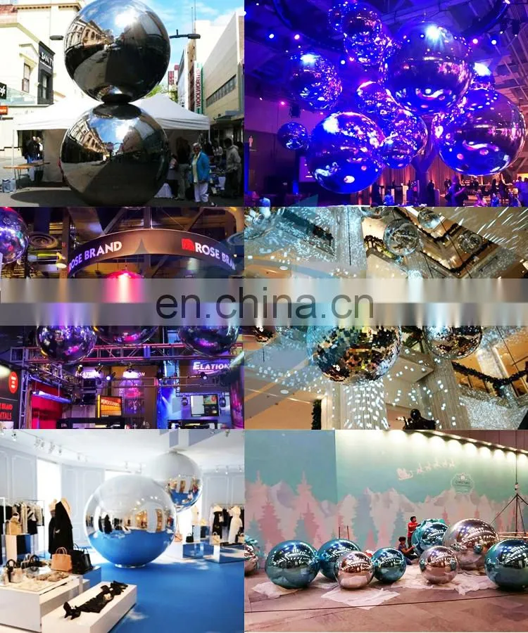 Good Price Colorful PVC Inflatable Reflective Ball Inflatable Christmas Mirror Sphere For Events Advertising Christmas Sale