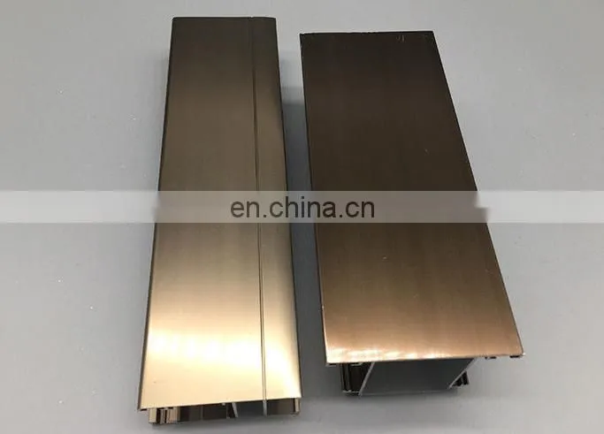 Polished Aluminium Profiles for Wardrobe