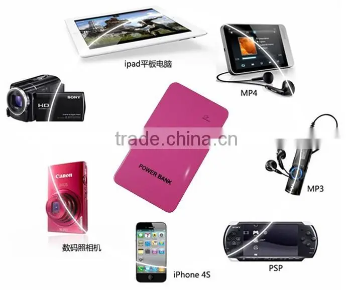 External rechargeble 4000mah slim power bank