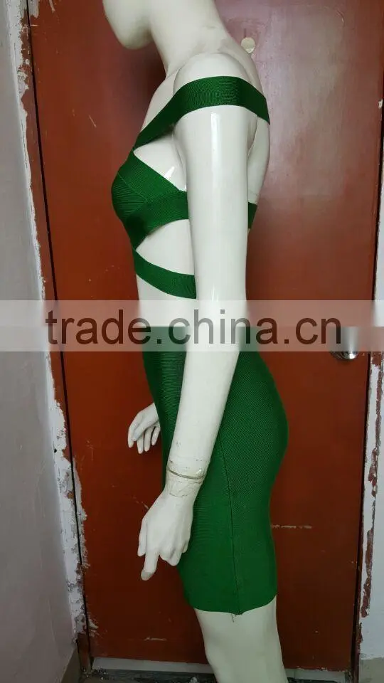 Summer dress 2015 summer new women sey two piece set red blue yellow black purple sey evening party bandage dress Bandage Bodyco