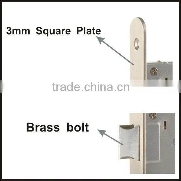 TRUST Stainless Steel High Security Mortise passage lock body