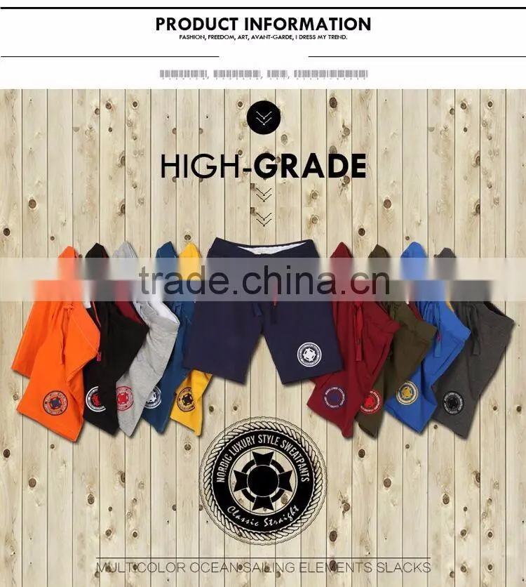 2016 NEW Summer Mens Shorts Pants Sport Casual gym Short brand clothing boys Shorts Men Jogger Trousers Knee Length Shorts