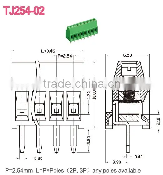 PCB screw terminal blocks