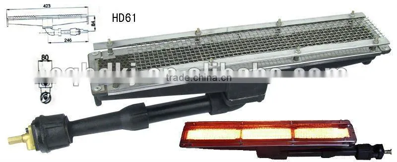 infrared catalytic ceramic plate cast iron gas burner for industrial oven for cakes (HD 61)